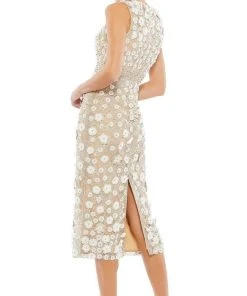 Mac Duggal Cocktail - 67853D Jewel Beaded Sheath Dress