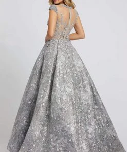 Mac Duggal Evening - 12308D Pearl Beaded Embroidered Ballgown 6 Mac Duggal Evening - 12308D Pearl Beaded Embroidered Ballgown