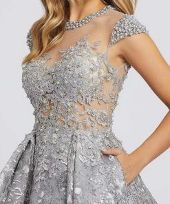 Mac Duggal Evening - 12308D Pearl Beaded Embroidered Ballgown 7 Mac Duggal Evening - 12308D Pearl Beaded Embroidered Ballgown