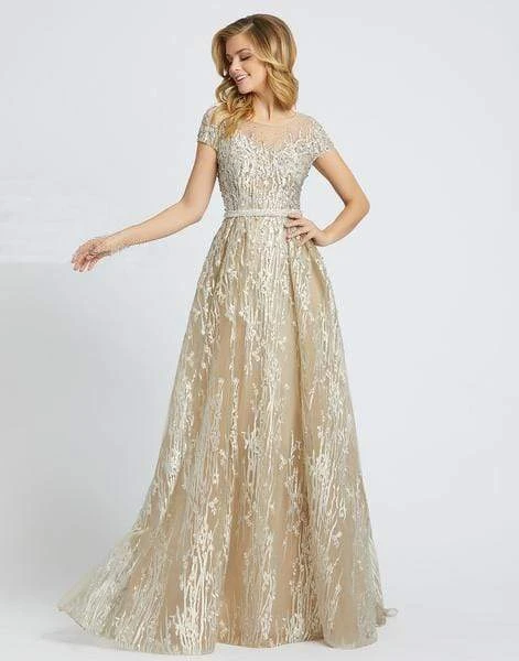 Mac Duggal Evening - 20141D Embroidered Illusion Yoke Evening Gown 6 Mac Duggal Evening - 20141D Embroidered Illusion Yoke Evening Gown
