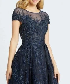 Mac Duggal Evening - 20141D Embroidered Illusion Yoke Evening Gown 11 Mac Duggal Evening - 20141D Embroidered Illusion Yoke Evening Gown