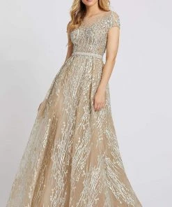 Mac Duggal Evening - 20141D Embroidered Illusion Yoke Evening Gown 13 Mac Duggal Evening - 20141D Embroidered Illusion Yoke Evening Gown