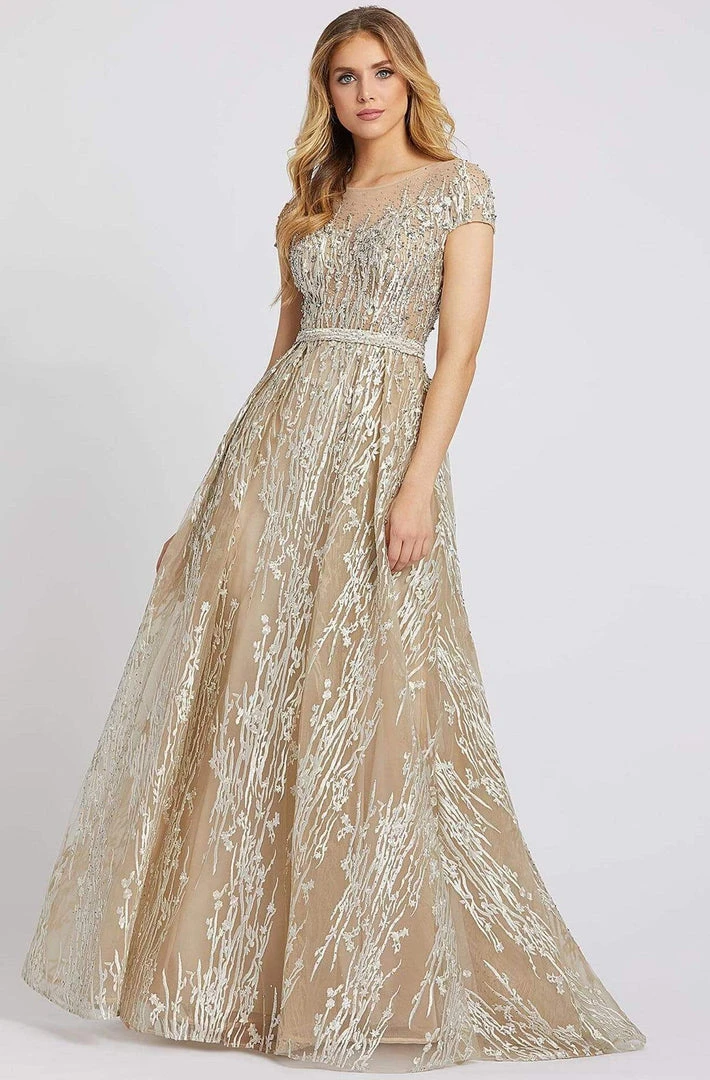Mac Duggal Evening - 20141D Embroidered Illusion Yoke Evening Gown 7 Mac Duggal Evening - 20141D Embroidered Illusion Yoke Evening Gown