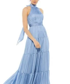 Mac Duggal Evening - 49515D High Neck A-Line Evening Dress