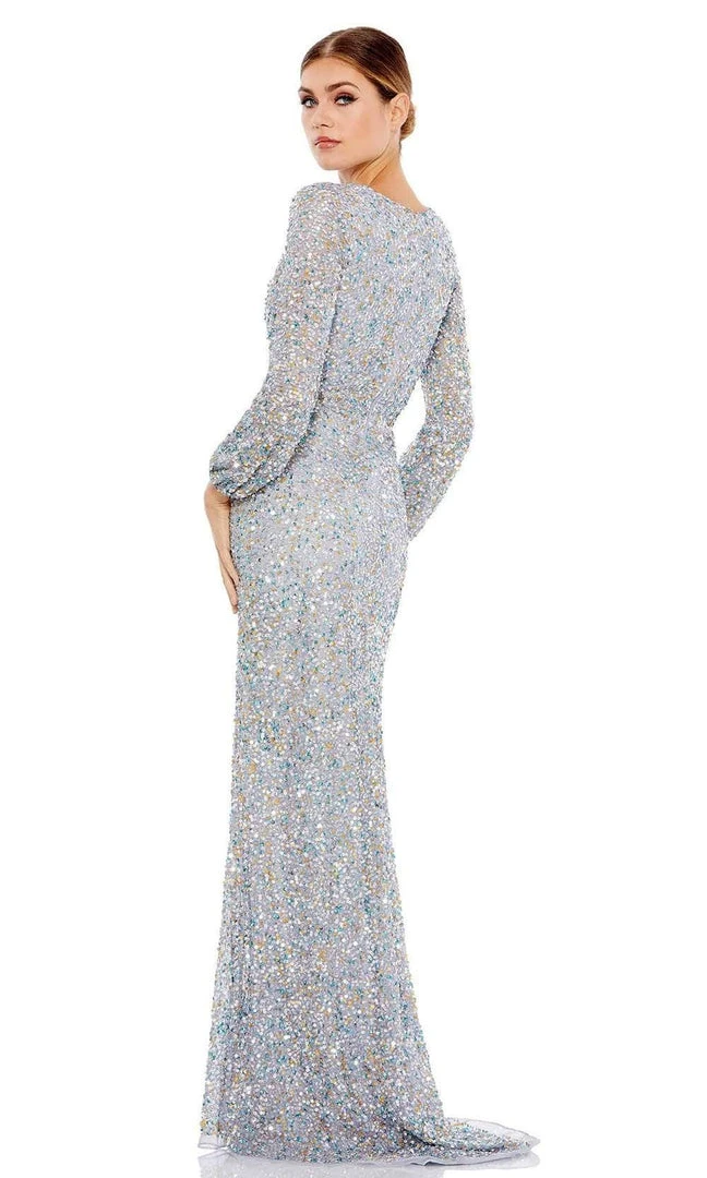 Mac Duggal Evening - 5213D Plunging V-Neck Sheath Dress 4 Mac Duggal Evening - 5213D Plunging V-Neck Sheath Dress