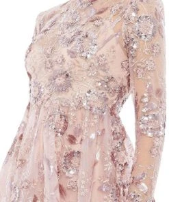 Mac Duggal Evening - 67849D Illusion Jewel Knee-Length Dress