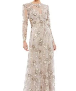 Mac Duggal Evening - 67875D Illusion Jewel A-Line Evening Dress