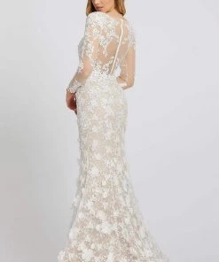 Mac Duggal Evening - 79272D Embroidered Lace Sheer Trumpet Dress 6 Mac Duggal Evening - 79272D Embroidered Lace Sheer Trumpet Dress