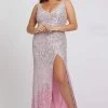 Mac Duggal Fabulouss - 5152F Sequined Gradient Column Dress 2 Mac Duggal Fabulouss - 5152F Sequined Gradient Column Dress