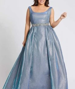 Mac Duggal Fabulouss - 66817F Jeweled Scoop Metallic Brocade Ballgown 7 Mac Duggal Fabulouss - 66817F Jeweled Scoop Metallic Brocade Ballgown