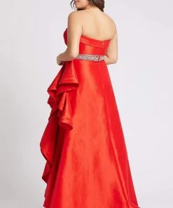 Mac Duggal Fabulouss - 67215F Strapless Beaded Band A-line Dress