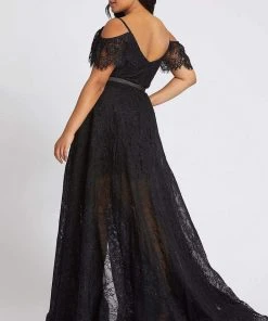 Mac Duggal Fabulouss - 67220F Embroidered V-neck Romper With Overskirt 8 Mac Duggal Fabulouss - 67220F Embroidered V-neck Romper With Overskirt