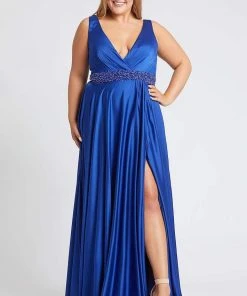 Mac Duggal Fabulouss - 67244F Embellished V-neck A-line Gown