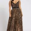 Mac Duggal Fabulouss - 67251F Cheetah Printed Long Dress 2 Mac Duggal Fabulouss - 67251F Cheetah Printed Long Dress