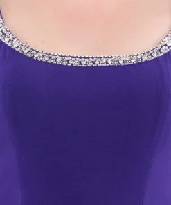 Mac Duggal Fabulouss - 77524F Embellished Scoop Neck Trumpet Dress