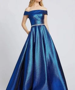 Mac Duggal Flash - 48881L Iridescent Off Shoulder A-Line Prom Gown 7 Mac Duggal Flash - 48881L Iridescent Off Shoulder A-Line Prom Gown