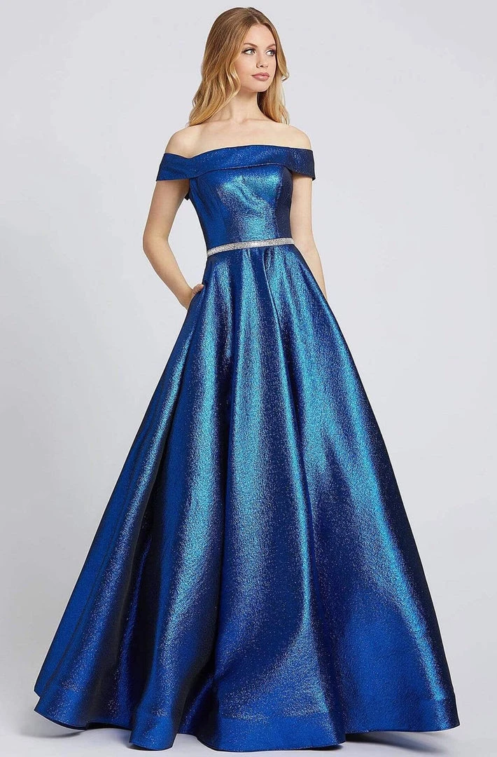 Mac Duggal Flash - 48881L Iridescent Off Shoulder A-Line Prom Gown 4 Mac Duggal Flash - 48881L Iridescent Off Shoulder A-Line Prom Gown