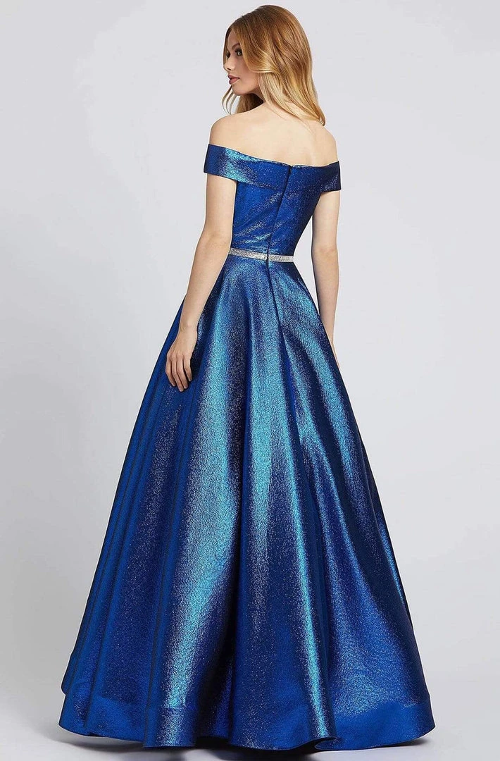 Mac Duggal Flash - 48881L Iridescent Off Shoulder A-Line Prom Gown 5 Mac Duggal Flash - 48881L Iridescent Off Shoulder A-Line Prom Gown