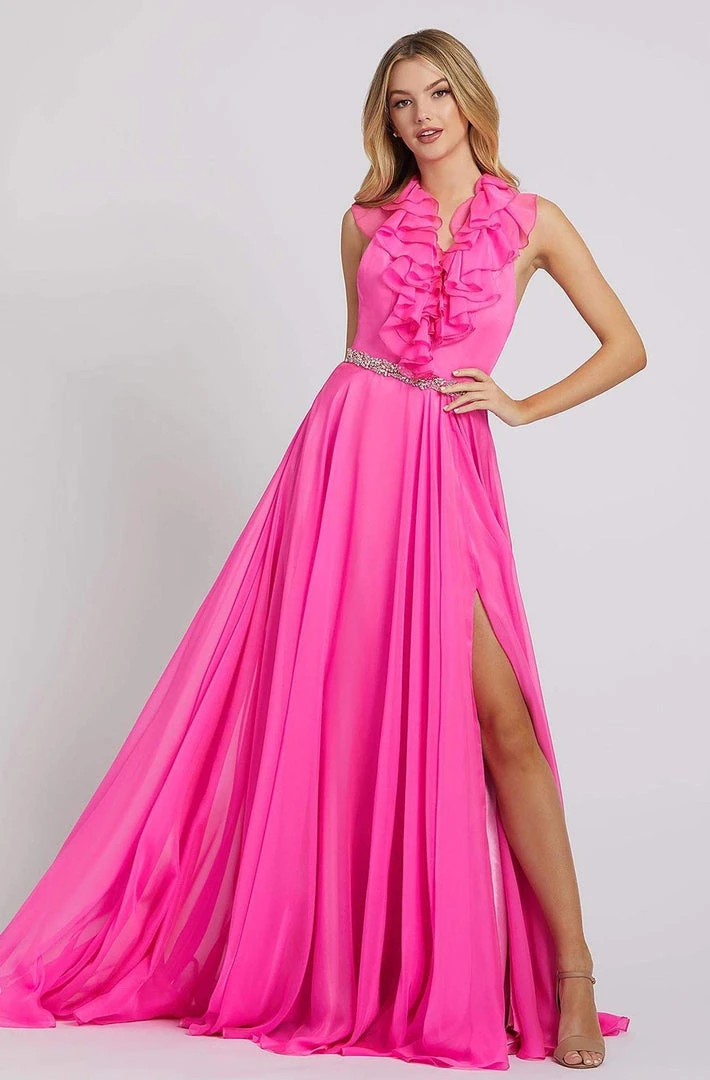 Mac Duggal Flash - 67382L Ruffled A-line Long Dress 3 Mac Duggal Flash - 67382L Ruffled A-line Long Dress