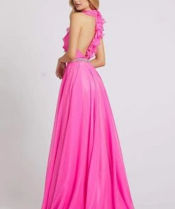 Mac Duggal Flash - 67382L Ruffled A-line Long Dress 6 Mac Duggal Flash - 67382L Ruffled A-line Long Dress