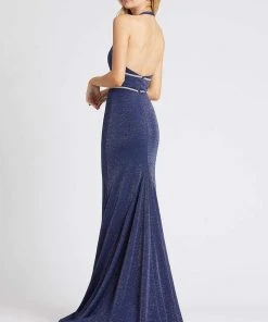Mac Duggal Flash - 77770L Glittered Long Sheath Dress