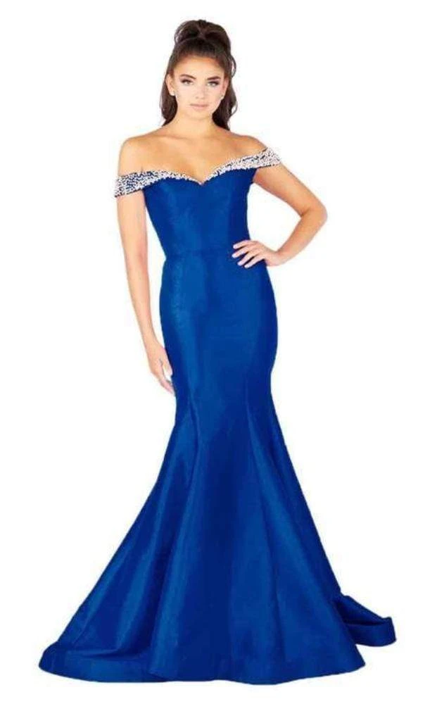 Mac Duggal Flash - Pearl Beaded In Midnight Blue 66900L 3 Mac Duggal Flash - Pearl Beaded In Midnight Blue 66900L