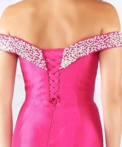 Mac Duggal Flash - Pearl Beaded In Midnight Blue 66900L 14 Mac Duggal Flash - Pearl Beaded In Midnight Blue 66900L