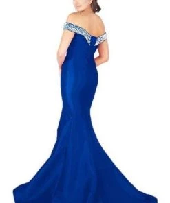 Mac Duggal Flash - Pearl Beaded In Midnight Blue 66900L 10 Mac Duggal Flash - Pearl Beaded In Midnight Blue 66900L
