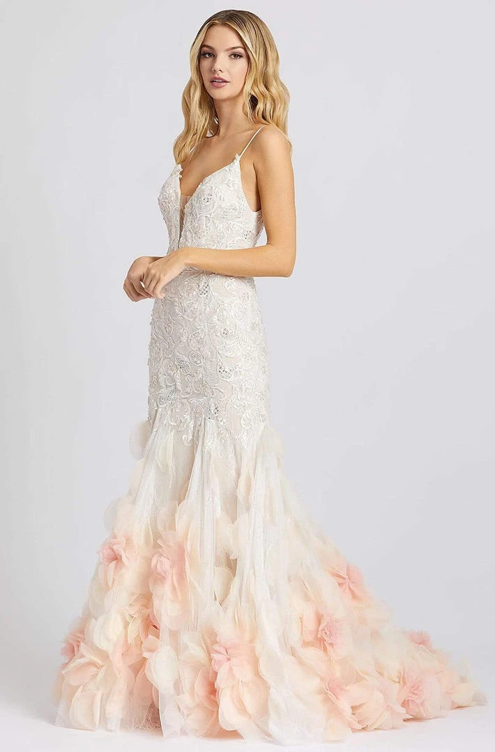 Mac Duggal Prom - 11116M Embroidered Deep V-neck Mermaid Dress 3 Mac Duggal Prom - 11116M Embroidered Deep V-neck Mermaid Dress