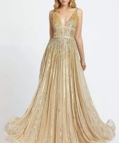 Mac Duggal Prom - 4906M Glimmering Sequin Embellished A-Line Prom Gown