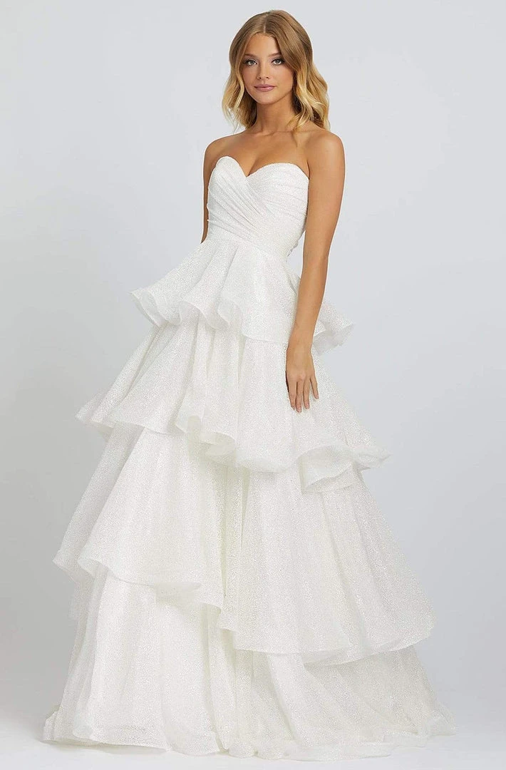 Mac Duggal Prom - 67195M Strapless Sweetheart Tiered A-line Dress 6 Mac Duggal Prom - 67195M Strapless Sweetheart Tiered A-line Dress