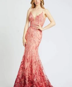 Mac Duggal Prom - 79288M Sleeveless Gradient Trumpet Dress