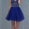 Madison James - 16-305 Dress In Royal Short Dresses