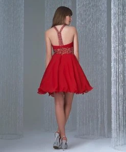 Madison James - 16-335 Dress In Red Short Dresses 5 Madison James - 16-335 Dress In Red Short Dresses