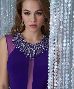 Short Dresses Madison James - 16-370 Dress In Purple