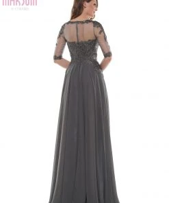 Marsoni By Colors - M157 Scoop Neckline A-Line Dress