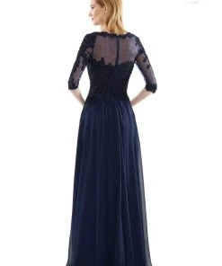 Marsoni By Colors - M157 Scoop Neckline A-Line Dress