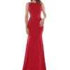Marsoni By Colors - M177 Beaded Bateau Mermaid Gown