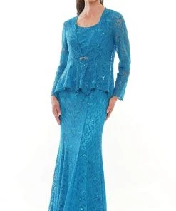 Marsoni By Colors - M301 Scoop Fit And Flare Evening Dress