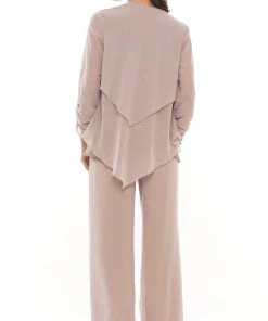 Marsoni By Colors - M303 Three-Piece Chiffon Lace Pantsuit