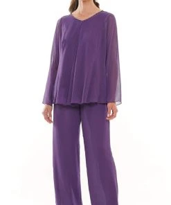 Marsoni By Colors - M304 Long Sleeves Jacket Pantsuit