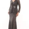 Marsoni By Colors - M306 V-Neck Trumpet Evening Dress