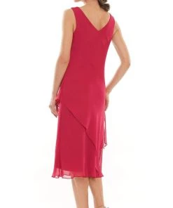 Marsoni By Colors - M307 V-Neck Sheath Knee-Length Dress 28 Marsoni By Colors - M307 V-Neck Sheath Knee-Length Dress