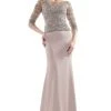 Marsoni By Colors - MV1026 Bead Embellished Bateau Dress