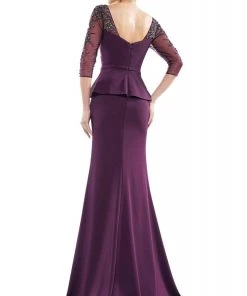 Marsoni By Colors - MV1037 Embellished Sweetheart Trumpet Dress