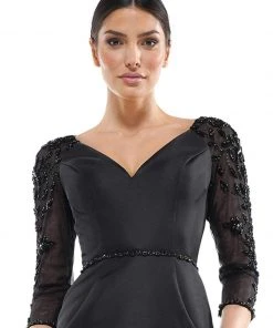 Marsoni By Colors - MV1061 V-Neck Illusion Cocktail Dress 19 Marsoni By Colors - MV1061 V-Neck Illusion Cocktail Dress