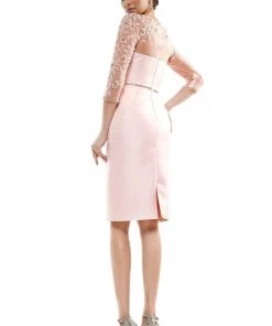 Marsoni By Colors - MV1061 V-Neck Illusion Cocktail Dress 22 Marsoni By Colors - MV1061 V-Neck Illusion Cocktail Dress