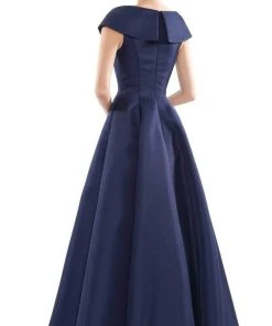 Marsoni By Colors - MV1085 V Neck Pleated A-line Gown 15 Marsoni By Colors - MV1085 V Neck Pleated A-line Gown