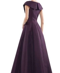 Marsoni By Colors - MV1085 V Neck Pleated A-line Gown 13 Marsoni By Colors - MV1085 V Neck Pleated A-line Gown