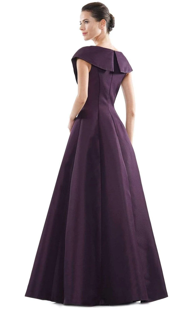 Marsoni By Colors - MV1085 V Neck Pleated A-line Gown 6 Marsoni By Colors - MV1085 V Neck Pleated A-line Gown